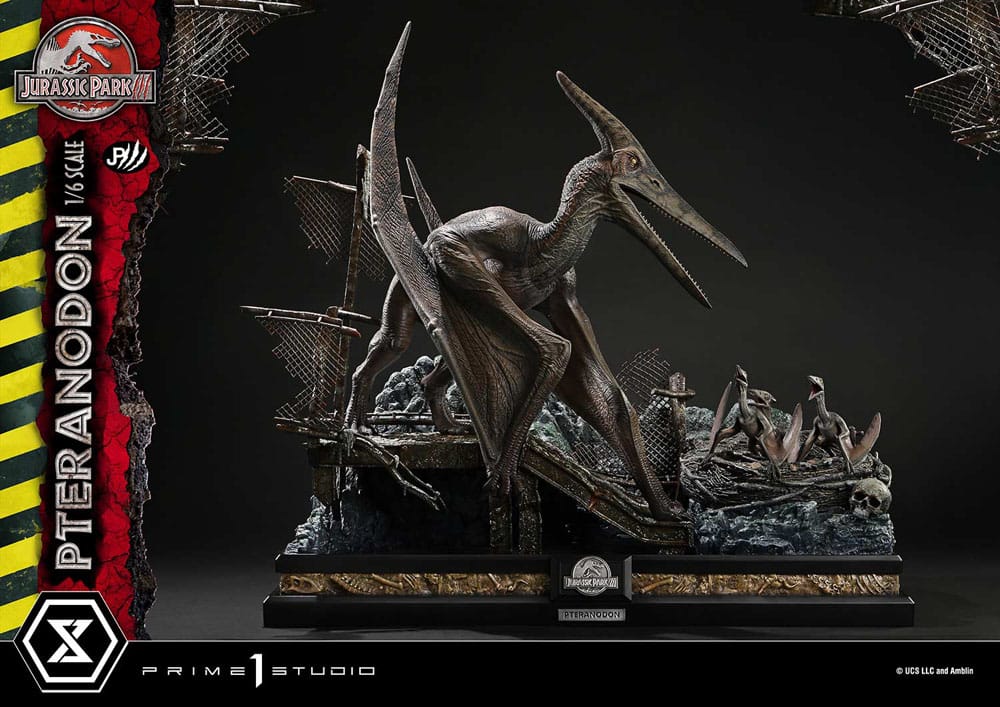Jurassic Park III Estatua Legacy Museum Collection 1/6 Pteranodon Bonus Version 68 cm - Z POP Toys