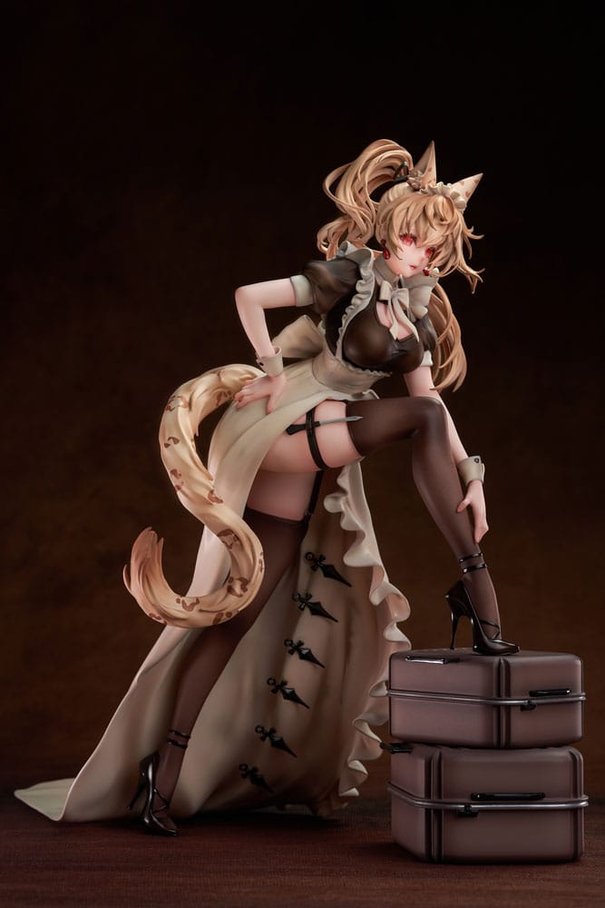 Original Character Estatua PVC 1/7 Battle Maid Different Species Leopard Cat Maria Deluxe Edition 24 cm - Z POP Toys