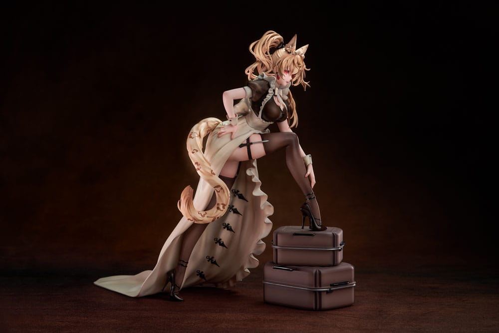 Original Character Estatua PVC 1/7 Battle Maid Different Species Leopard Cat Maria Deluxe Edition 24 cm - Z POP Toys