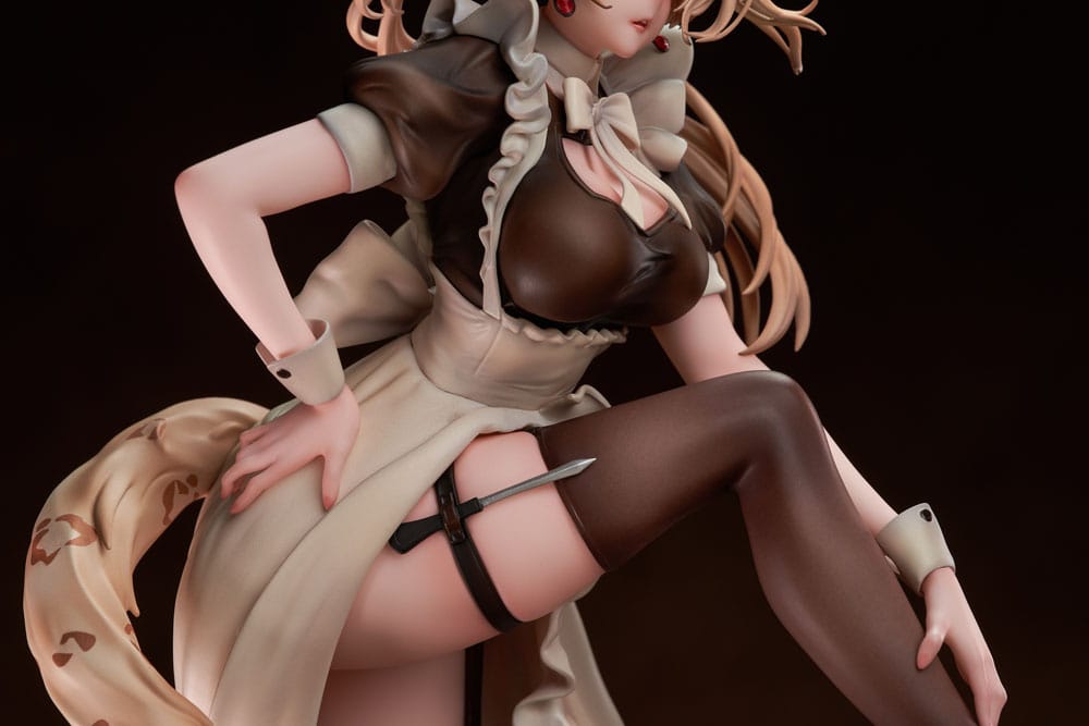 Original Character Estatua PVC 1/7 Battle Maid Different Species Leopard Cat Maria Deluxe Edition 24 cm - Z POP Toys