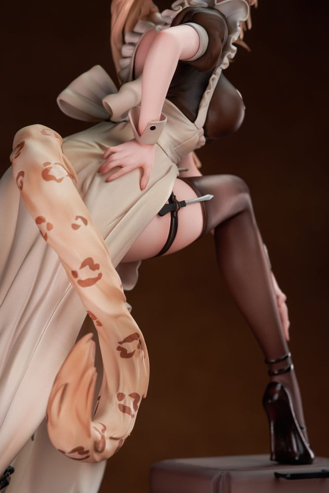 Original Character Estatua PVC 1/7 Battle Maid Different Species Leopard Cat Maria Deluxe Edition 24 cm - Z POP Toys