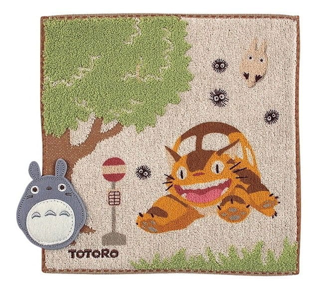 Mi vecino Totoro Mini Toalla Bus Stop 25 x 25 cm - Z POP Toys