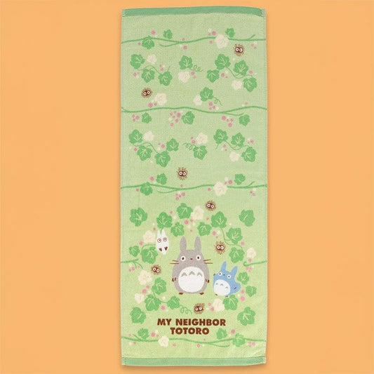 Mi vecino Totoro Natsu Toalla Totoro Green Leaf 34 x 80 cm