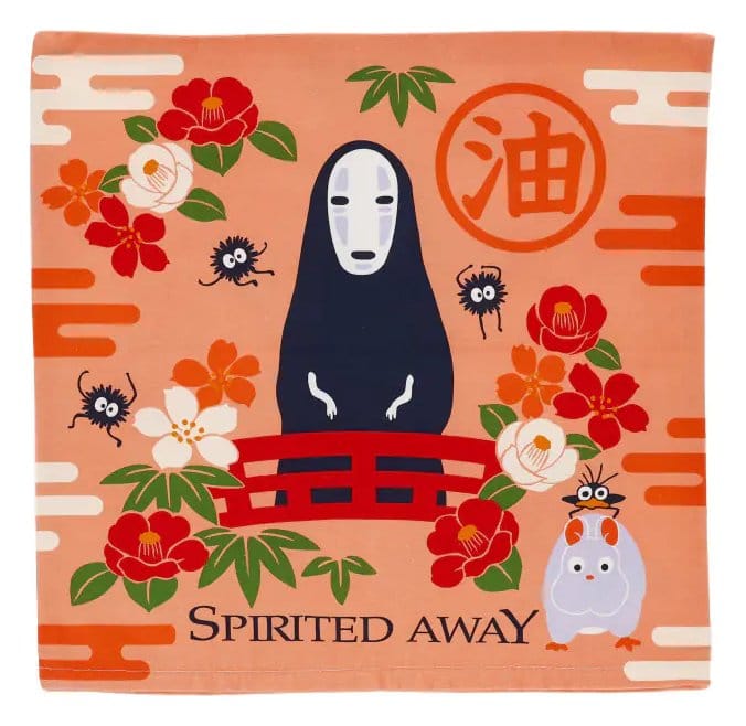 El viaje de Chihiro Natsu Funda de cojín No Face & Flowers