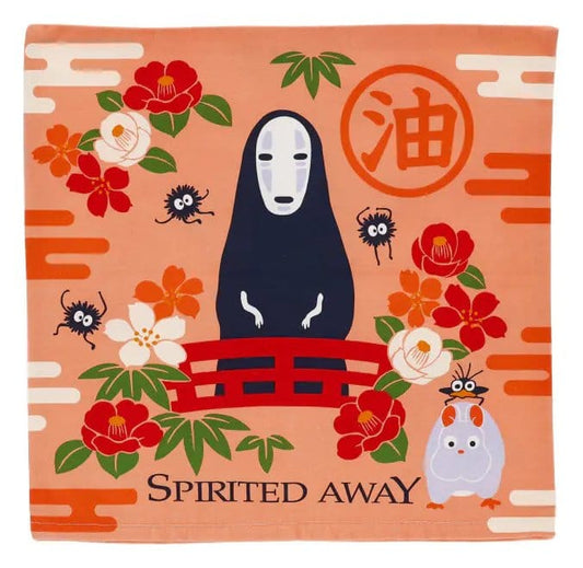 El viaje de Chihiro Natsu Funda de cojín No Face & Flowers