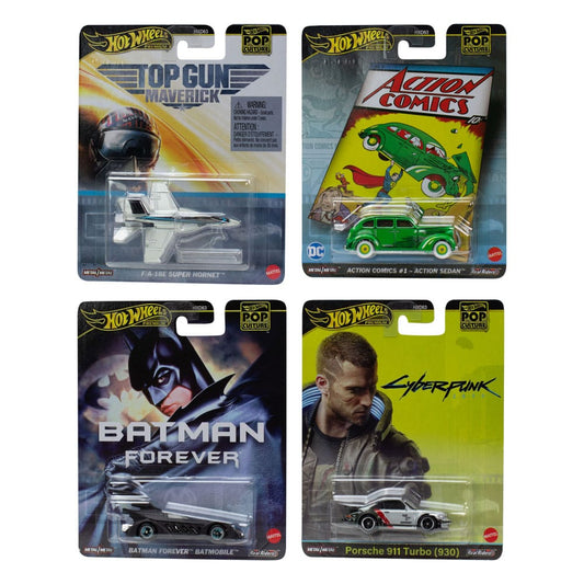 Hot Wheels Premium Hot Wheels Vehículos Diecast 1/64 Pop Culture 979F Surtido (10)