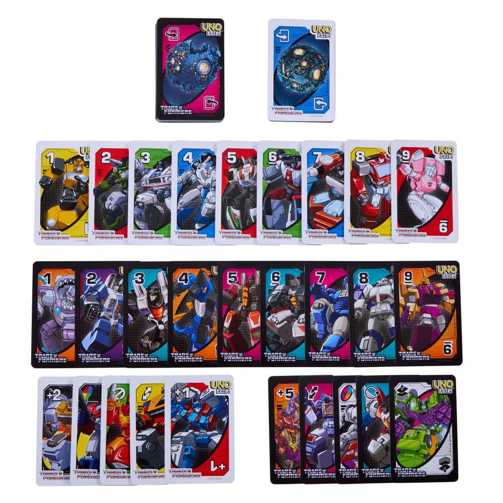 Transformers Juego de cartas UNO Flip!