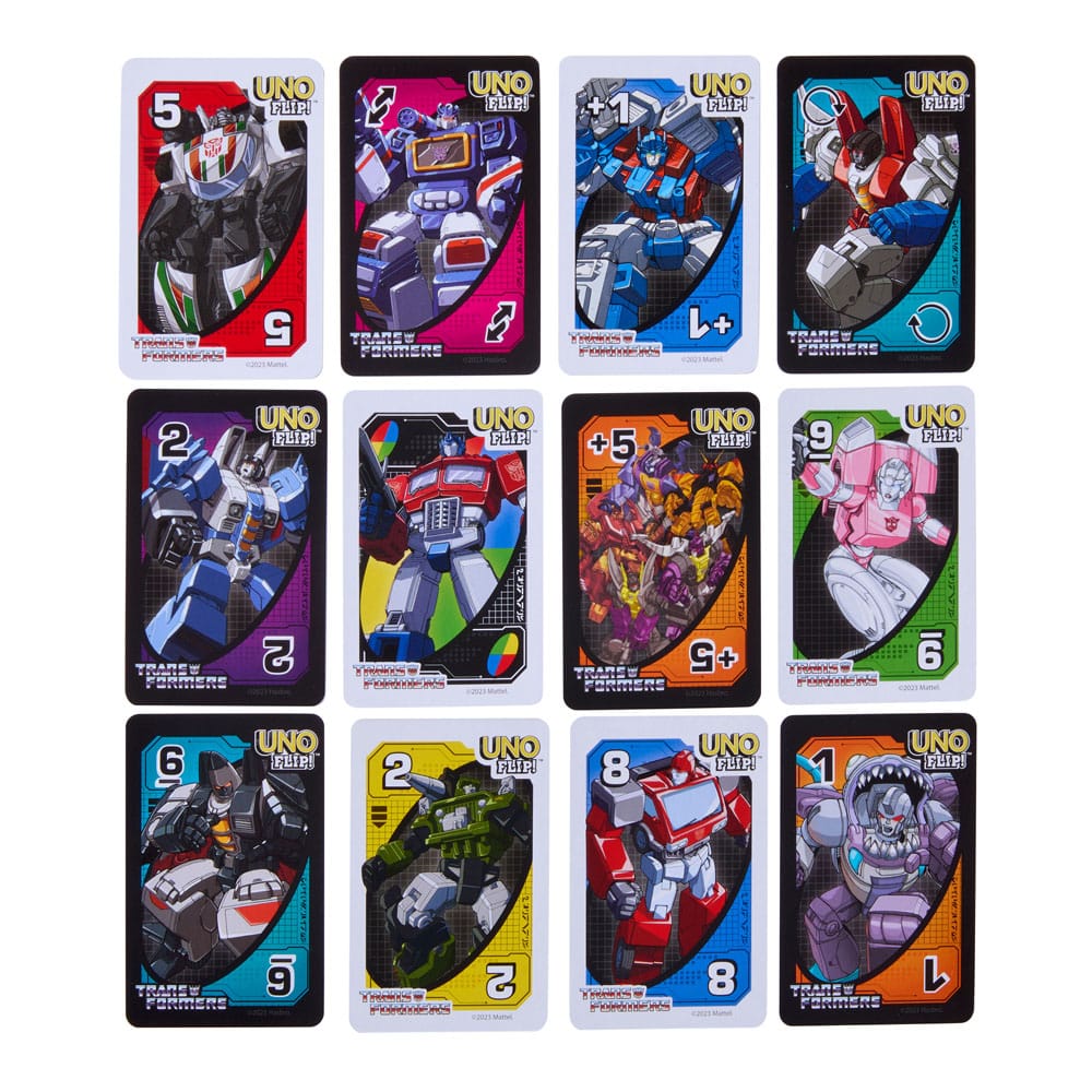 Transformers Juego de cartas UNO Flip!
