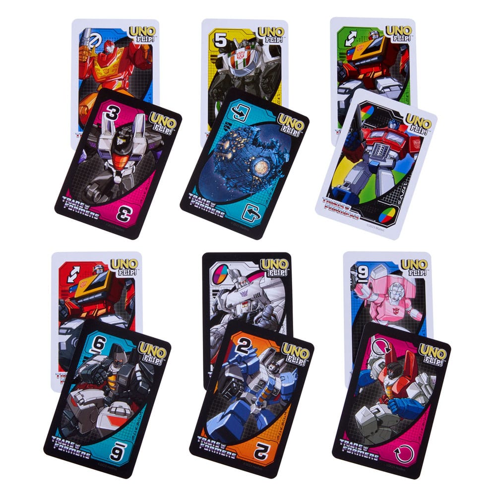 Transformers Juego de cartas UNO Flip!