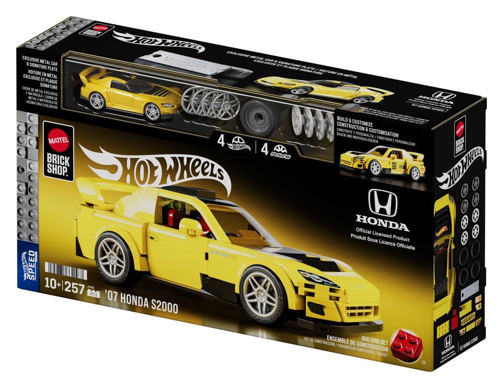 Hot Wheels Speed Series Mattel Brick Shop Kit de Construcción 1/32 '07 Honda S2000