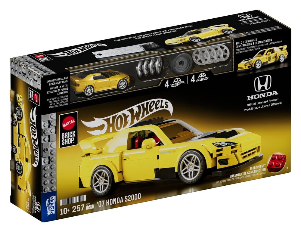 Hot Wheels Speed Series Mattel Brick Shop Kit de Construcción 1/32 '07 Honda S2000