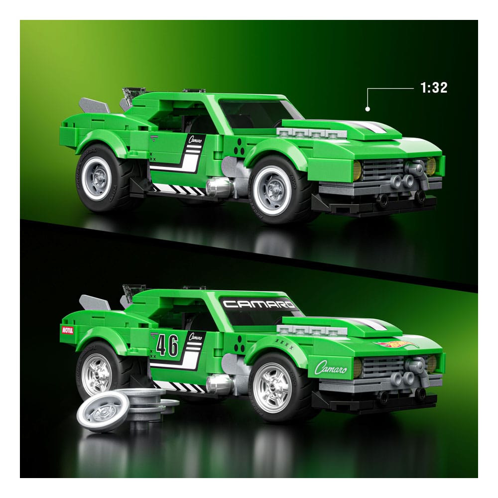 Mattel Brick Shop Kit de Construcción Hot Wheels Speed Series 1/32 Custom '68 Camaro