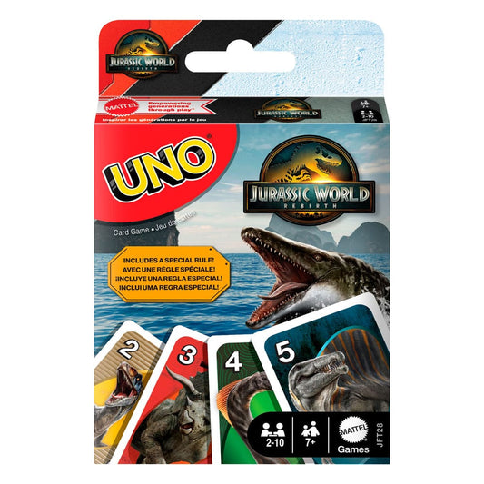 Jurassic World: El Renacer UNO Juego de Cartas