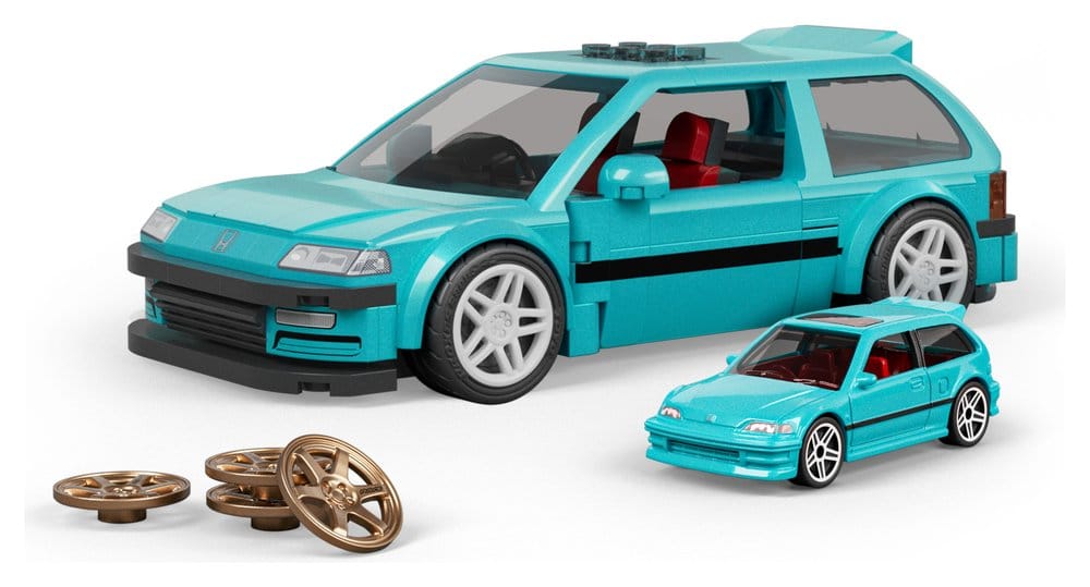 Hot Wheels Speed Series Mattel Brick Shop Kit de Construcción 1/32 Custom ’90 Honda Civic EF