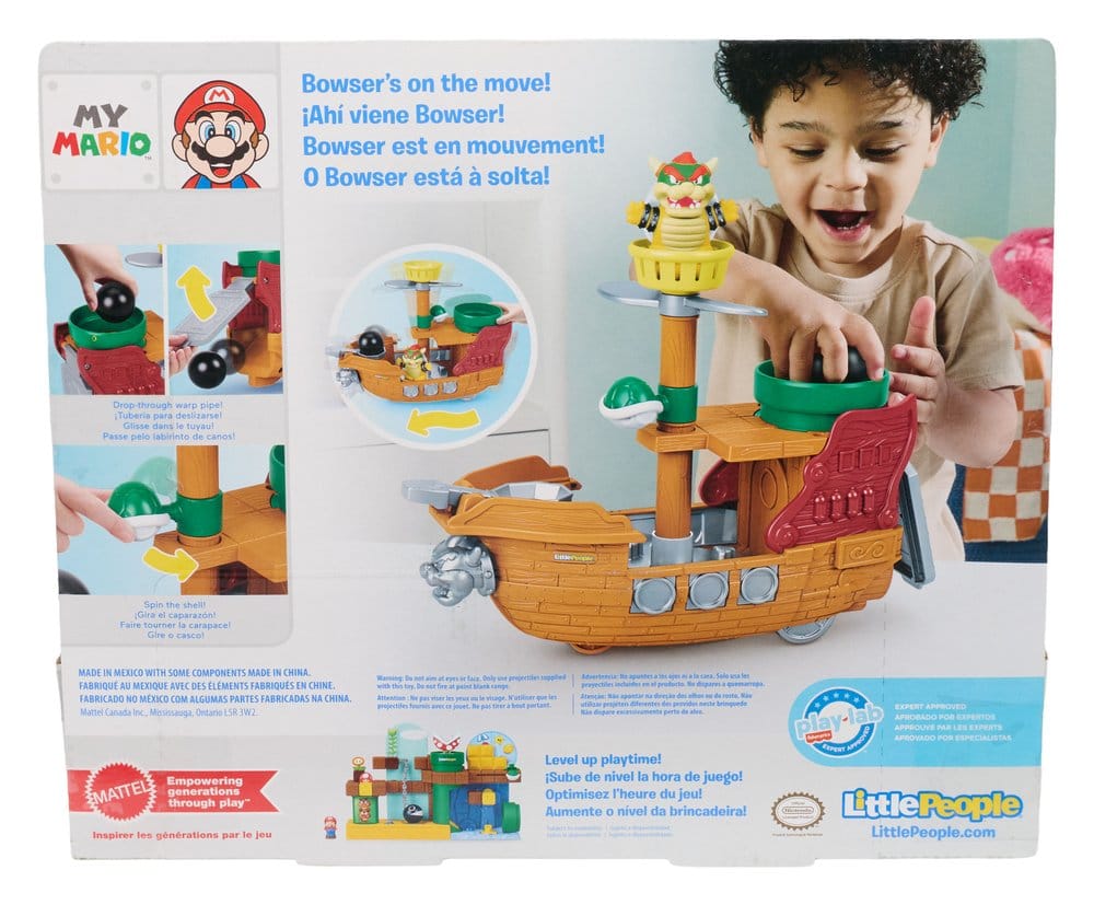 My Mario Little People Set de Juego Dirigible de Bowser