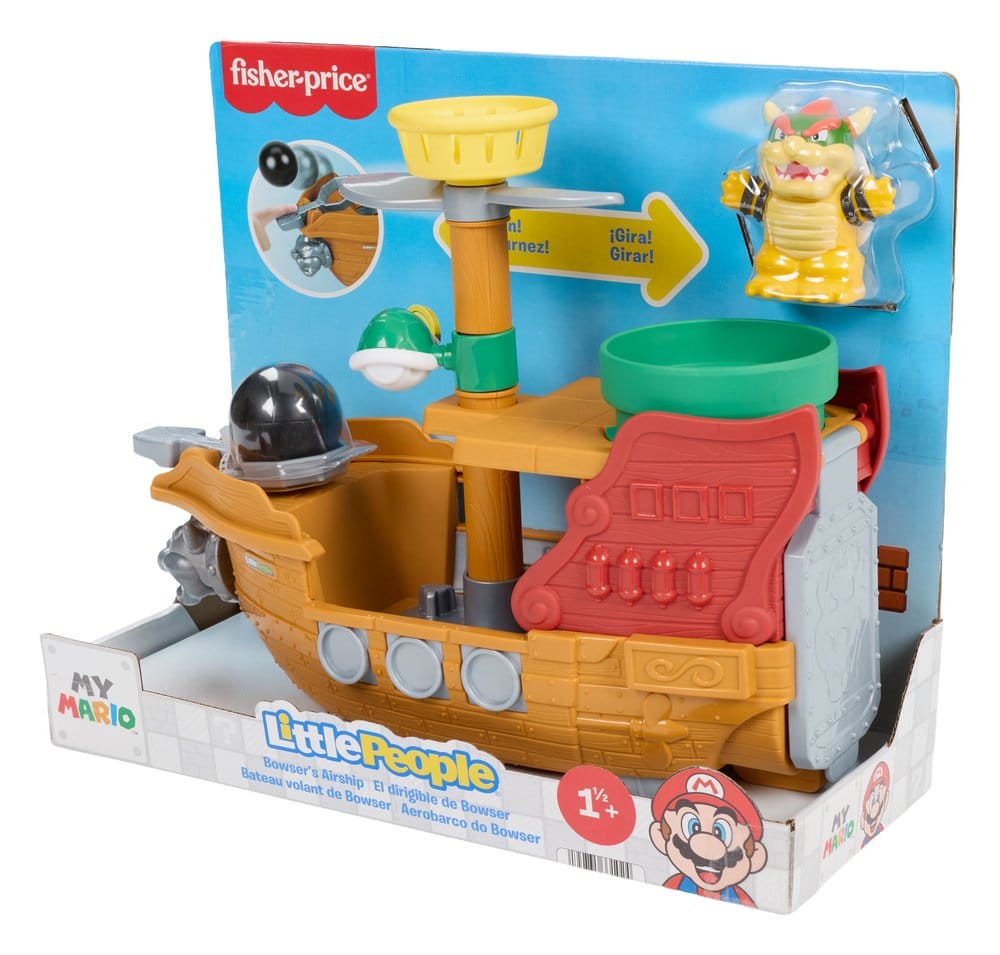 My Mario Little People Set de Juego Dirigible de Bowser