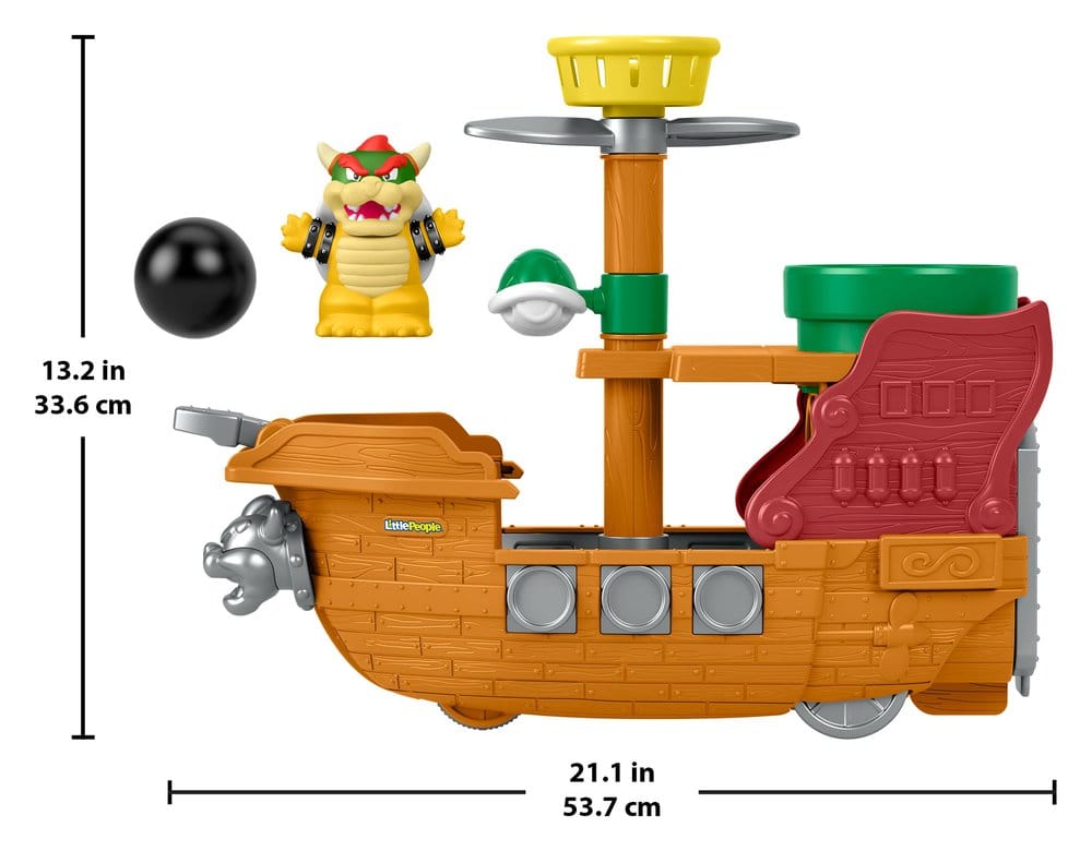 My Mario Little People Set de Juego Dirigible de Bowser