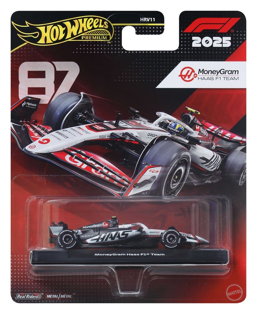 Fórmula 1 Hot Wheels Premium Vehículo Die-Cast 1/64 MoneyGram Haas F1 Team