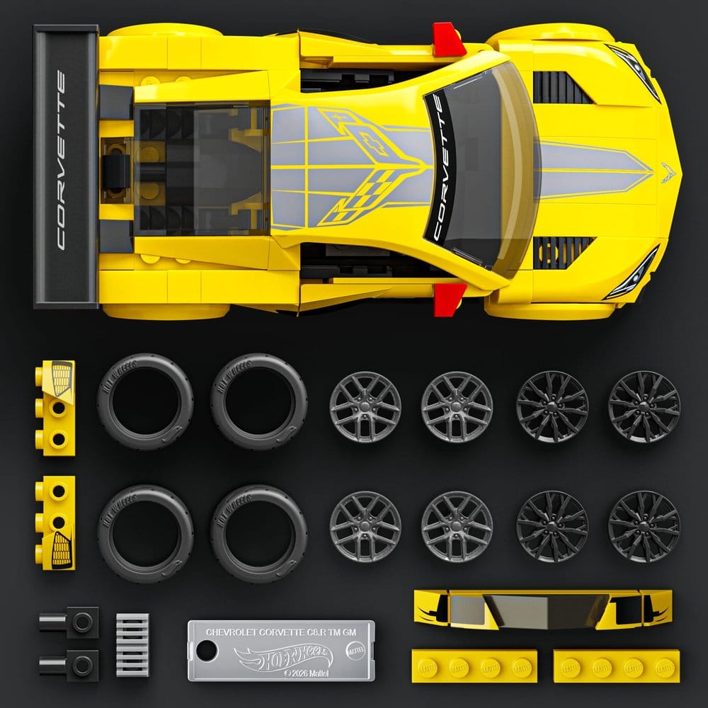Hot Wheels Speed Mattel Brick Shop Kit de Construcción 1/32 '20 Corvette C8.R