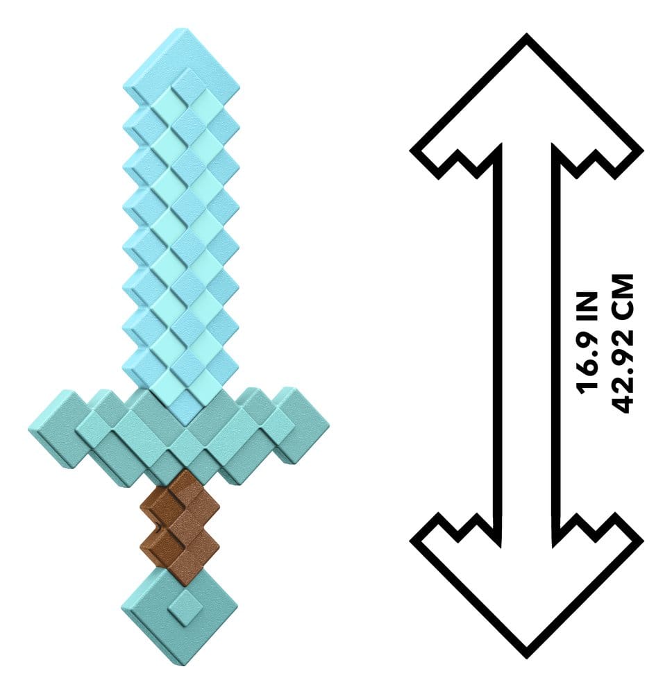 Minecraft Réplica Juego de Rol Diamond Sword 43 cm