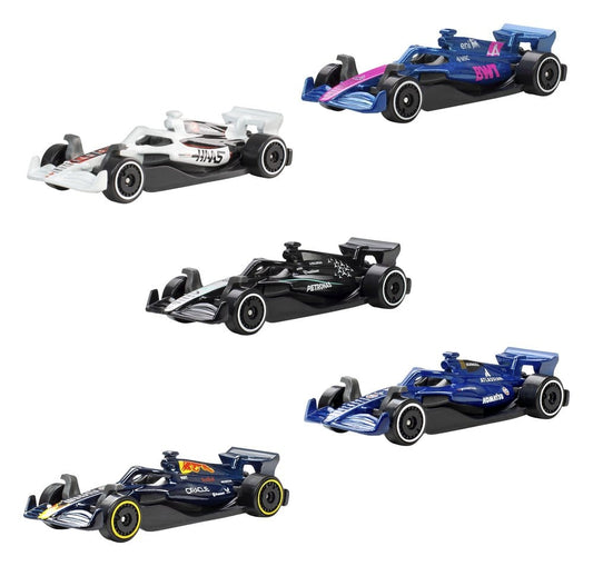 Fórmula 1 Hot Wheels Pack de 5 Vehículos Die-Cast 1:64 2025