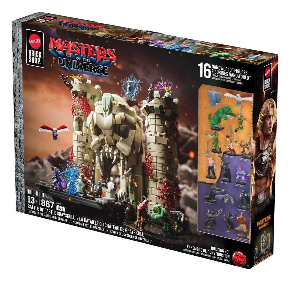 Masters of the Universe Mattel Brick Shop Set de Construcción Castle Grayskull