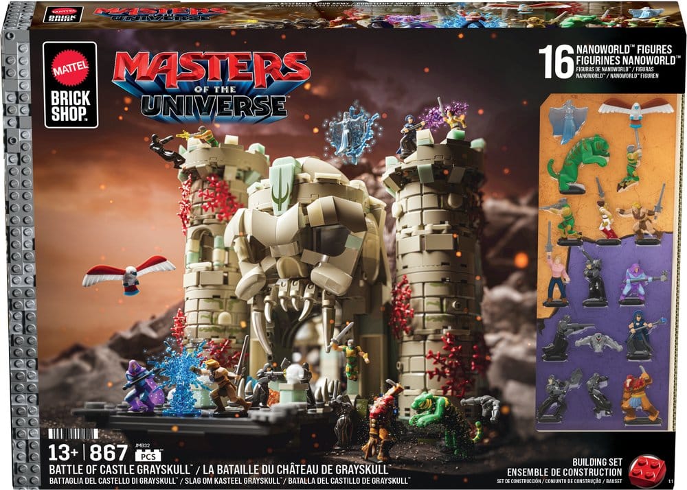 Masters of the Universe Mattel Brick Shop Set de Construcción Castle Grayskull