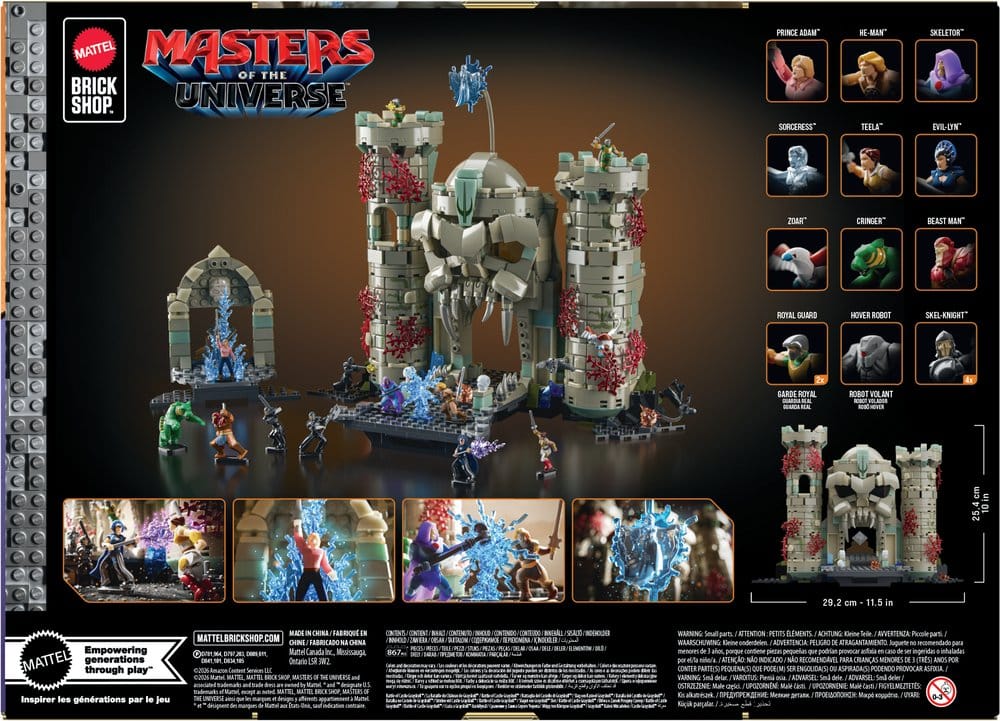 Masters of the Universe Mattel Brick Shop Set de Construcción Castle Grayskull