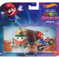 Super Mario Hot Wheels Vehículos Die-Cast pack de 2 1/64 Mario & Bowser Jr.