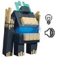 Minecraft Dungeons II Figura con Luz y Sonido Twisted Warden