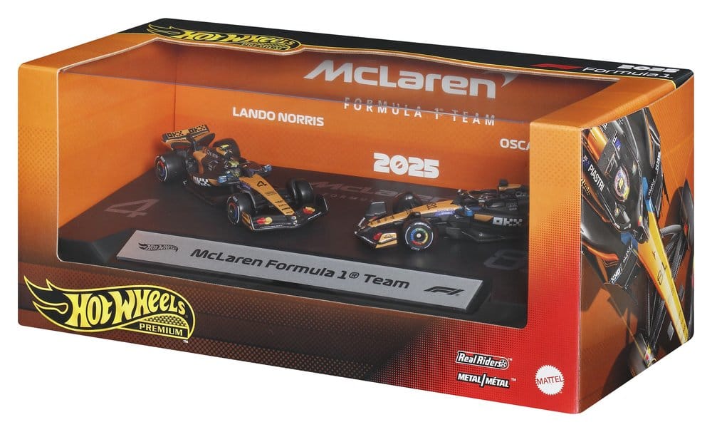 Fórmula 1 Hot Wheels Premium Pack de 2 Vehículos Die-Cast 1:64 Team McLaren
