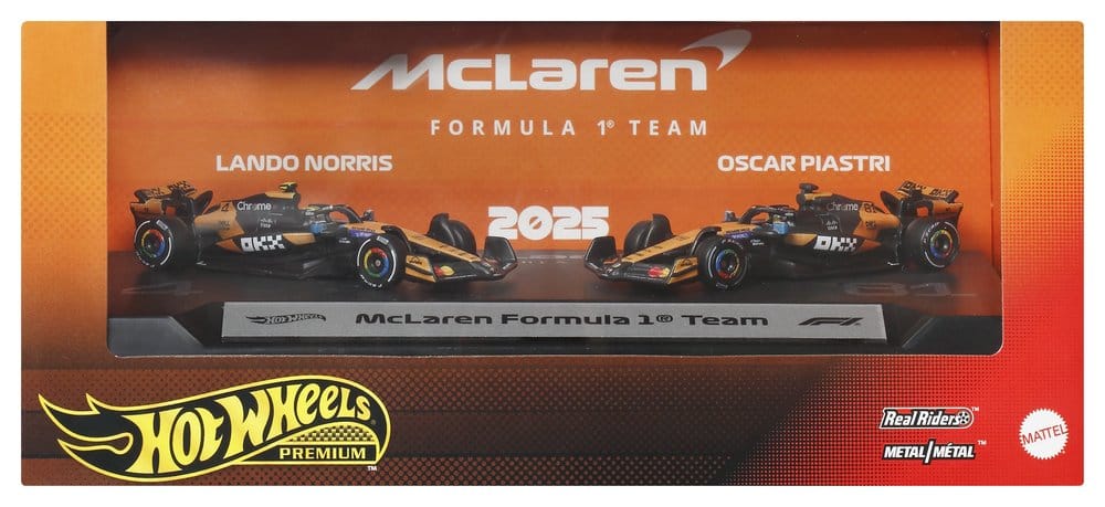 Fórmula 1 Hot Wheels Premium Pack de 2 Vehículos Die-Cast 1:64 Team McLaren
