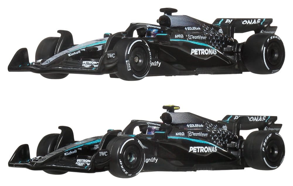 Fórmula 1 Hot Wheels Premium Pack de 2 Vehículos Die-Cast 1:64 Team Mercedes-AMG PETRONAS