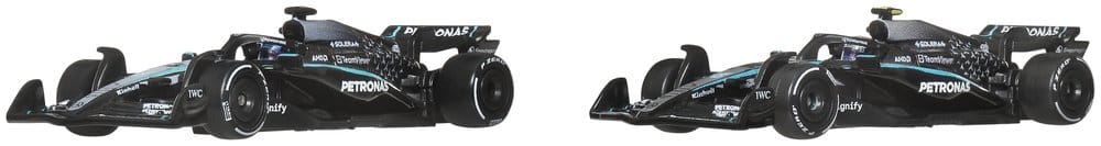 Fórmula 1 Hot Wheels Premium Pack de 2 Vehículos Die-Cast 1:64 Team Mercedes-AMG PETRONAS
