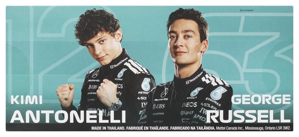 Fórmula 1 Hot Wheels Premium Pack de 2 Vehículos Die-Cast 1:64 Team Mercedes-AMG PETRONAS