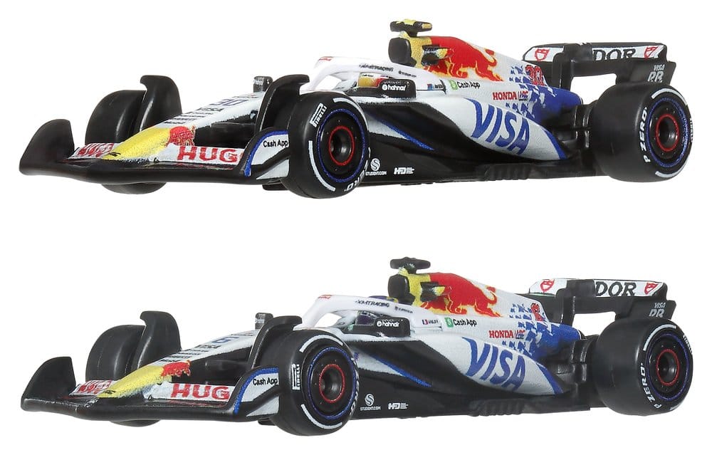 Fórmula 1 Hot Wheels Premium Pack de 2 Vehículos Die-Cast 1:64 Team Visa Cash App Racing Bulls