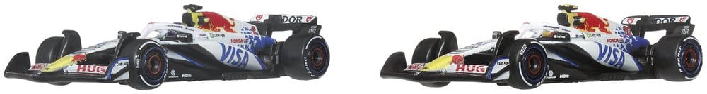 Fórmula 1 Hot Wheels Premium Pack de 2 Vehículos Die-Cast 1:64 Team Visa Cash App Racing Bulls