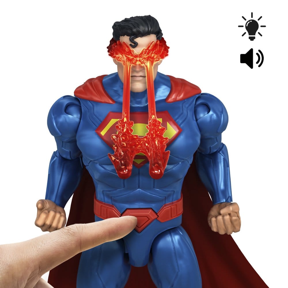 DC Premier Figura con sonido y luz Heat Vision Superman 16 cm