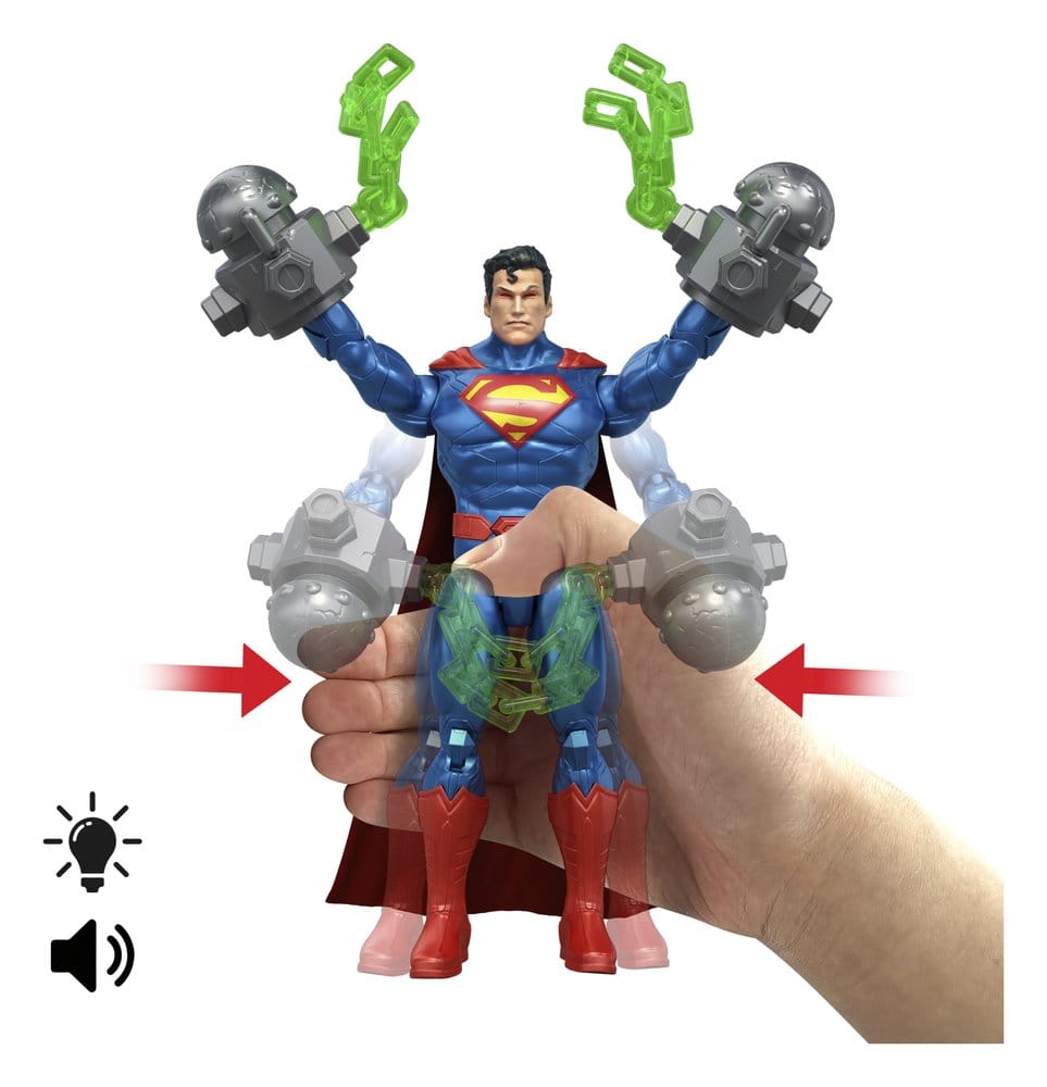 DC Premier Figura con sonido y luz Heat Vision Superman 16 cm