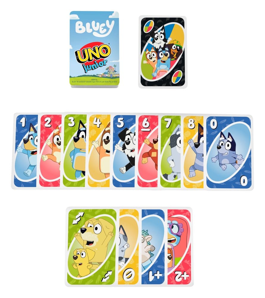 Bluey UNO Junior Juego de Cartas