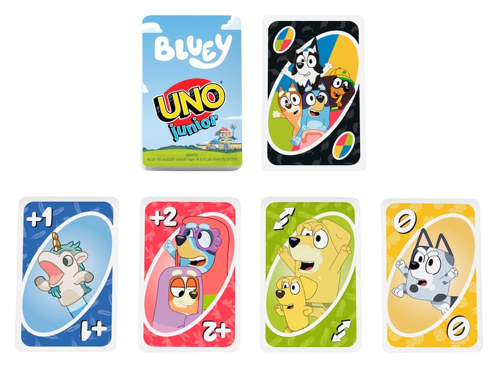 Bluey UNO Junior Juego de Cartas