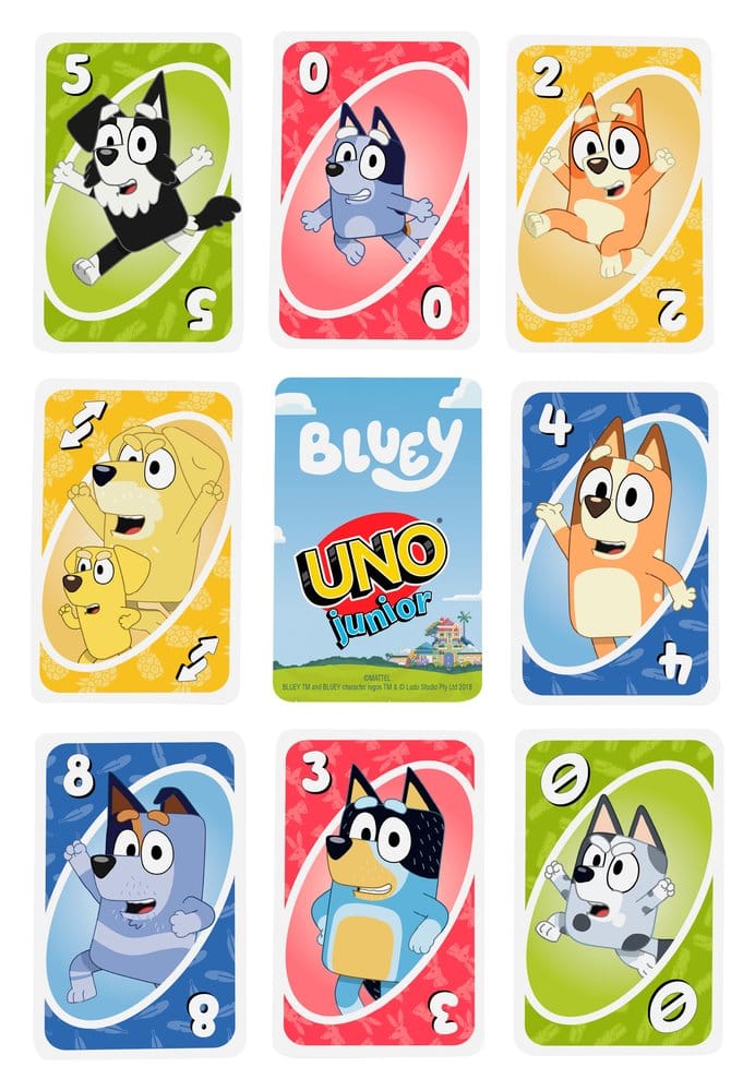 Bluey UNO Junior Juego de Cartas