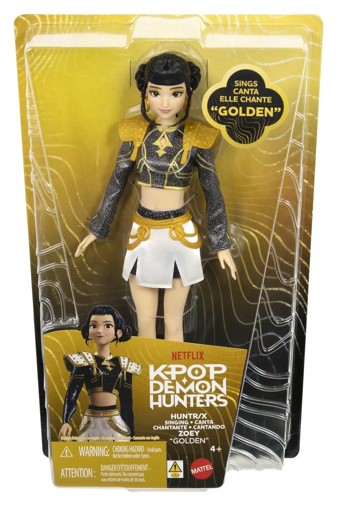 KPop Demon Hunters Muñeca Cantante Huntrix Zoey (Golden)
