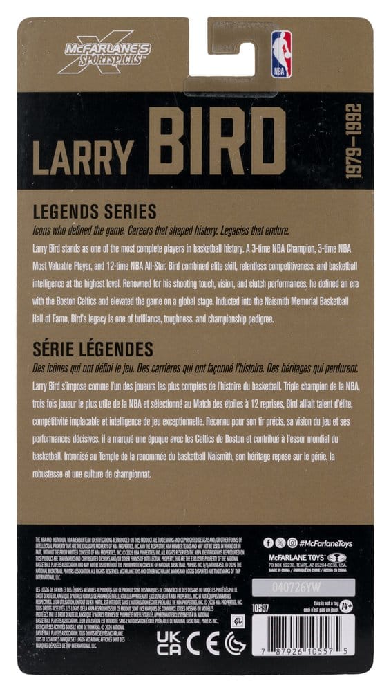 NBA Legends Series Figura Larry Bird (Boston Celtics) 15 cm