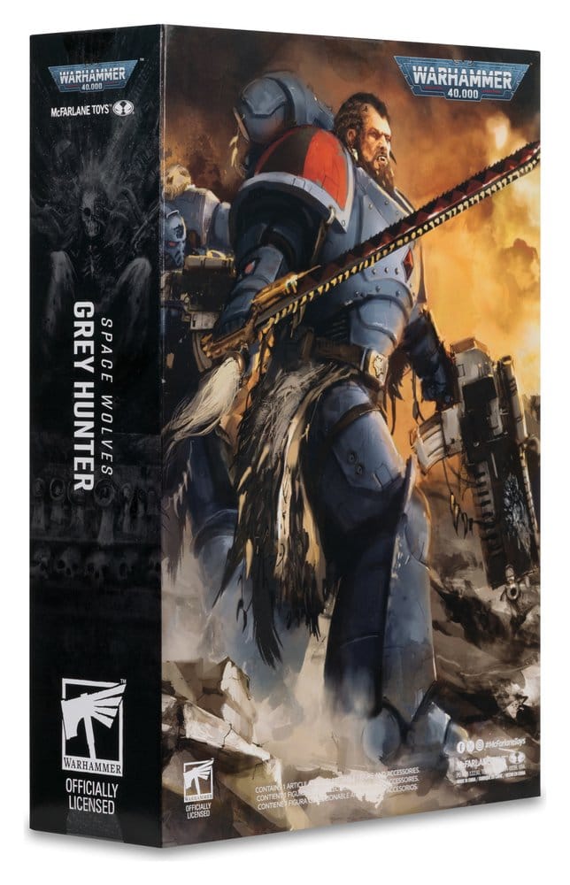Warhammer 40,000 Figura Grey Hunter (Space Wolves) 18 cm