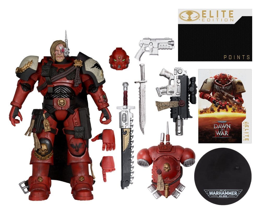 Warhammer 40000 Dawn of War McFarlane Elite Edition Figura Captain Cyrus (Dawn of War 4) 20 cm