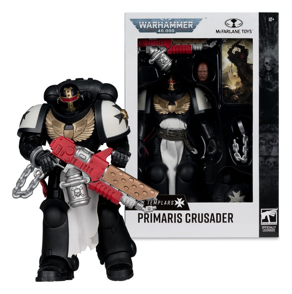 Warhammer 40,000 Figura Primaris Crusader (Black Templars) 18 cm