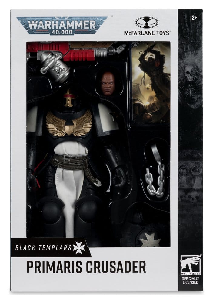 Warhammer 40,000 Figura Primaris Crusader (Black Templars) 18 cm