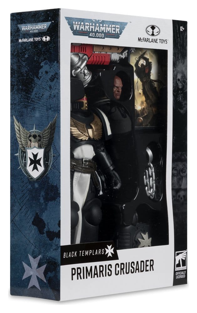 Warhammer 40,000 Figura Primaris Crusader (Black Templars) 18 cm