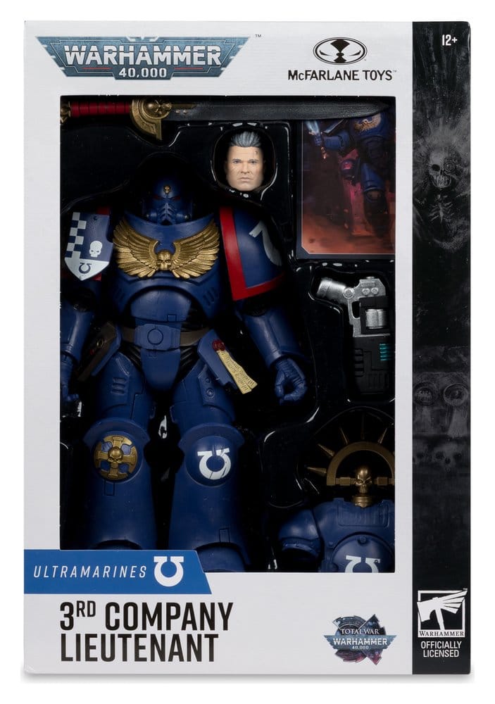 Warhammer 40,000 Total War Figura 3rd Company Lieutenant (Ultramarines) 18 cm